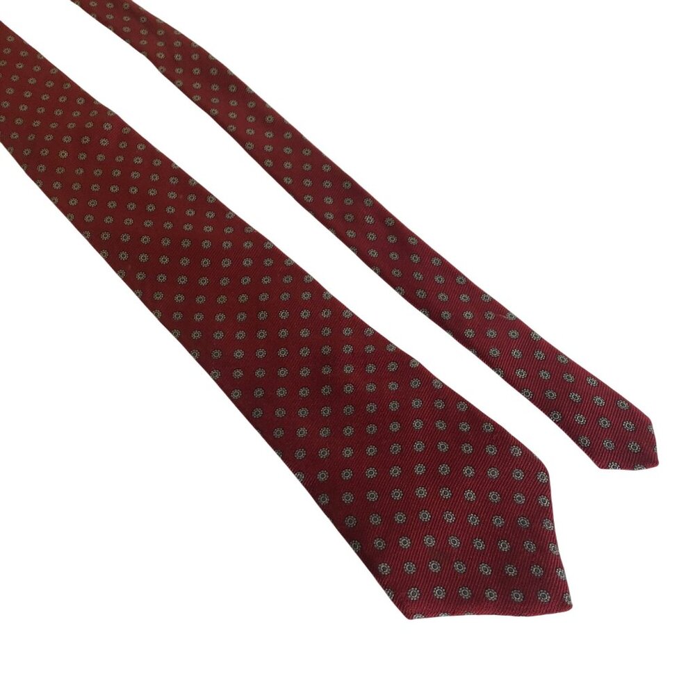 Westbury Collection Silk Tie Red Tan Floral Mens Necktie Office Work Formal Gift